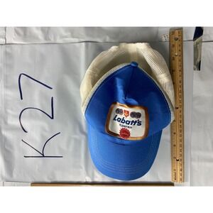 Labatts Pilsener Beer Blue Mesh Trucker Hat Vintage Adjustable